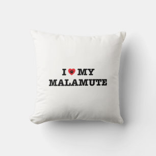 I Heart My Malamute Cushion
