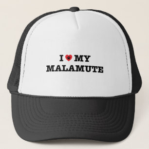 I Heart My Malamute Trucker Hat