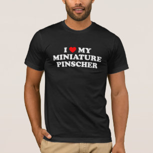 I Heart My Miniature Pinscher Dark T-Shirt
