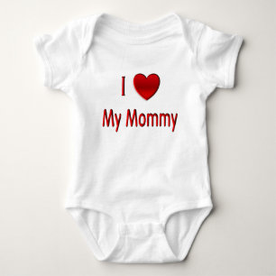 I Heart My Mummy Baby Bodysuit