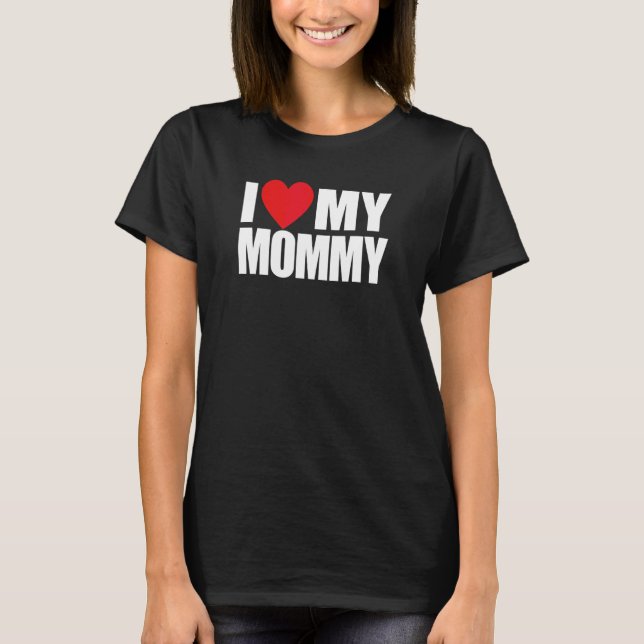 I Heart My Mummy Mother's Day Love Kids Boys Girls T-Shirt (Front)