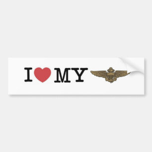 I heart my Naval Aviator Bumper Sticker