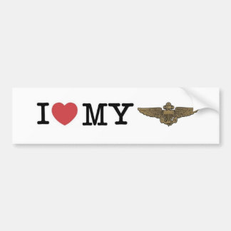 I heart my Naval Aviator Bumper Sticker