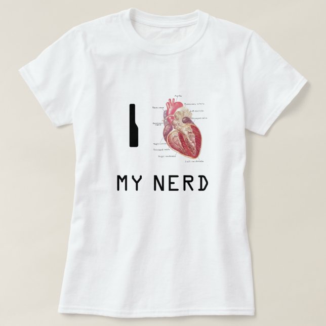 I Heart My Nerd T-Shirt (Design Front)