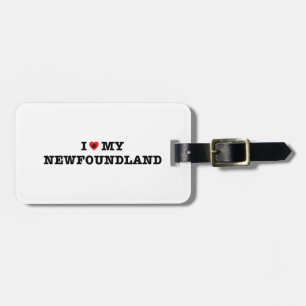 I Heart My Newfoundland Luggage Tag