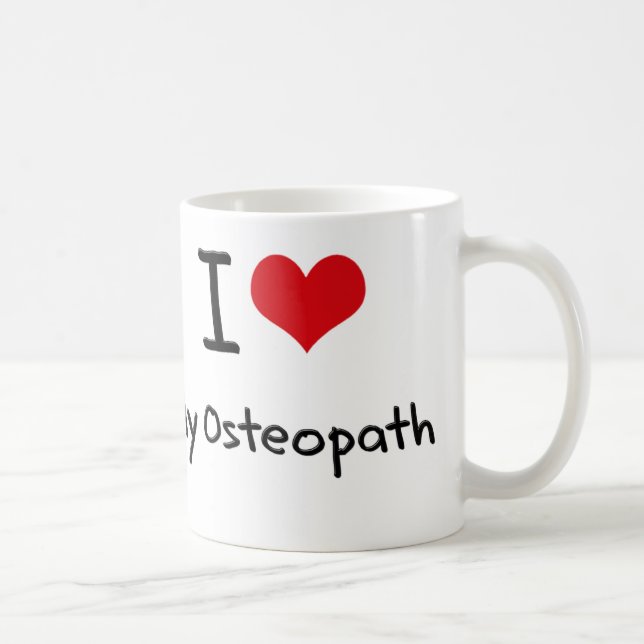 I heart My Osteopath Coffee Mug (Right)