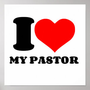 I HEART MY PASTOR POSTER