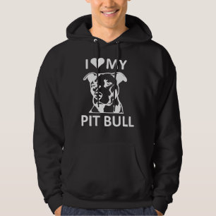I Heart My Pitbull I Love My Pitbull Pit Bull Hoodie