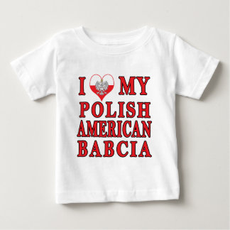 I Heart My Polish American Babcia Baby T-Shirt