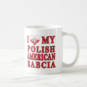 I Heart My Polish American Babcia Coffee Mug