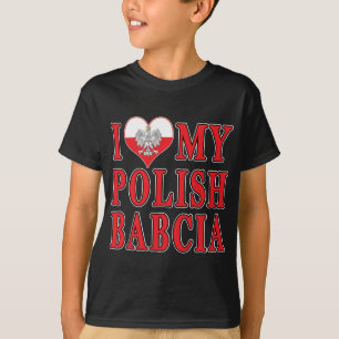 I Heart My Polish Babcia T-Shirt