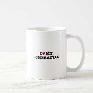 I Heart My Pomeranian Coffee Mug