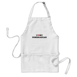 I Heart My Pomeranian Standard Apron