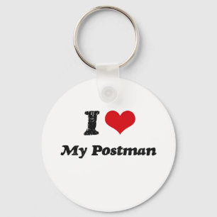 I heart My Postman Key Ring