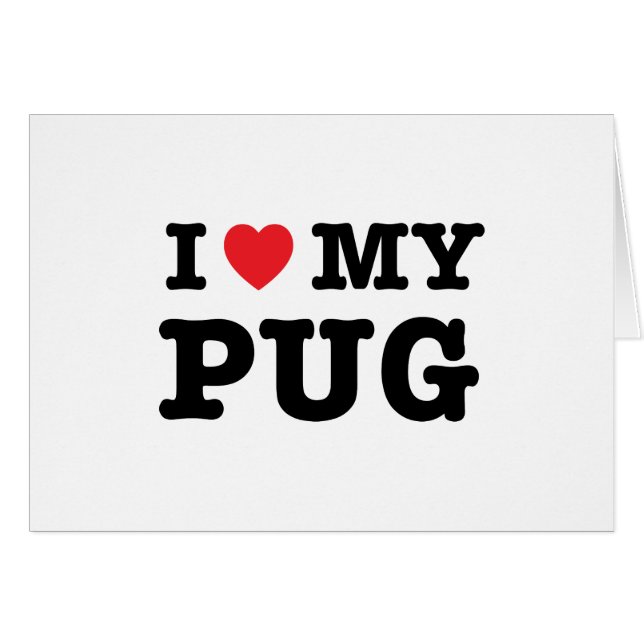I Heart My Pug (Front Horizontal)