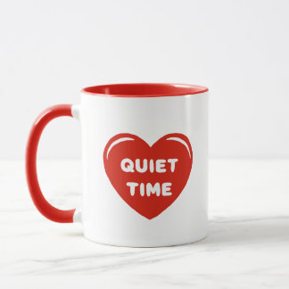 I Heart My Quiet Time | Minimalist Heart Mug
