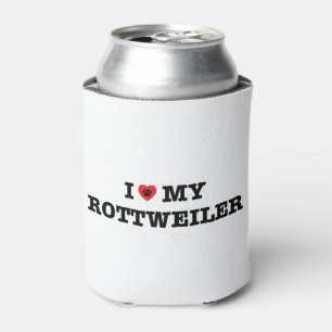 I Heart My Rottweiler Can Cooler
