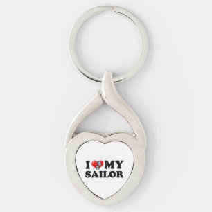 I (Heart) My Sailor Key Ring