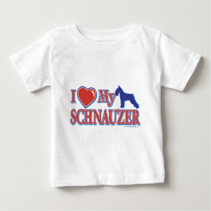I Heart My Schnauzer Baby T-Shirt