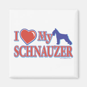 I Heart My Schnauzer Magnet