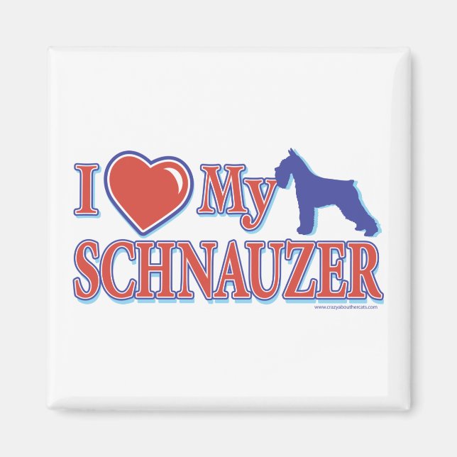 I Heart My Schnauzer Magnet (Front)