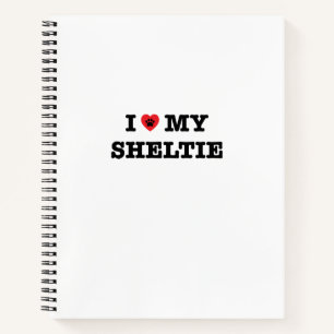 I Heart My Sheltie Notebook