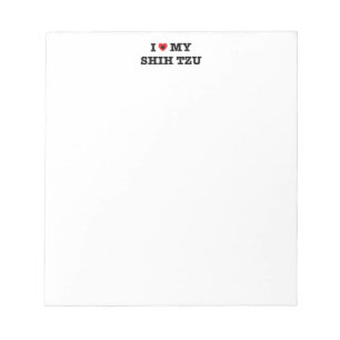I Heart My Shih Tzu Notepad