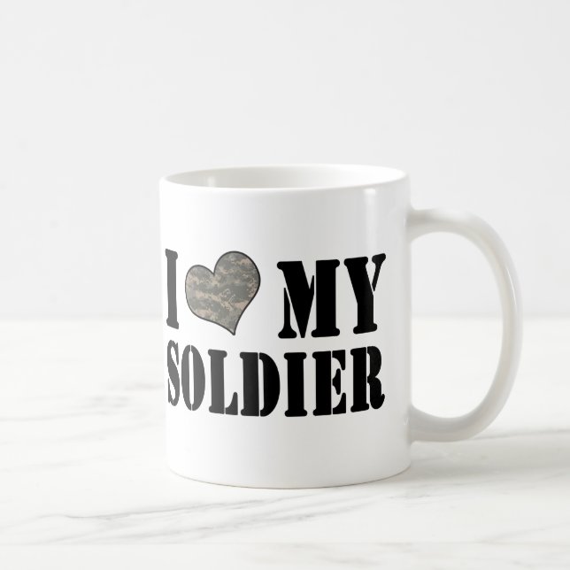 I Heart My Soldier Mug (Right)