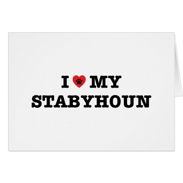 I Heart My Stabyhoun (Front Horizontal)