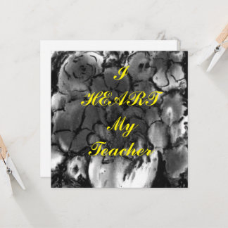 "I Heart My Teacher" appreciation postcard
