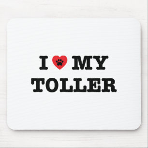 I Heart My Toller Mouse Pad