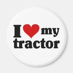 I Heart My Tractor Magnet