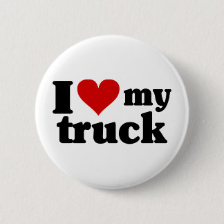 I Heart My Truck 6 Cm Round Badge