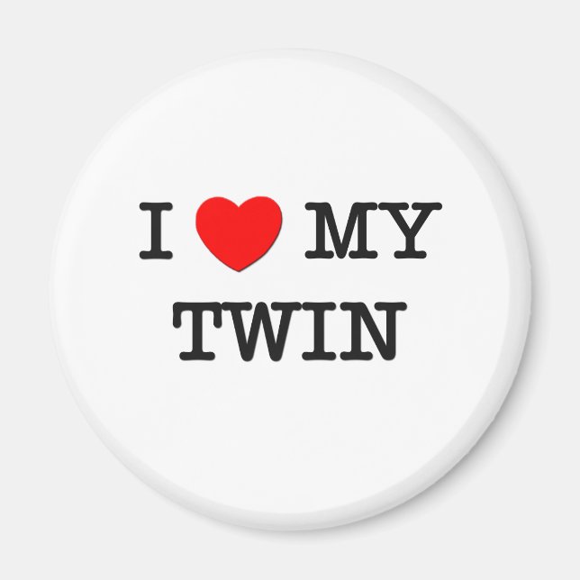 I Heart My TWIN Magnet (Front)