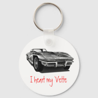 I heart my 'Vette Key Ring