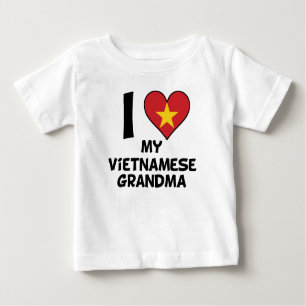 I Heart My Vietnamese Grandma Baby T-Shirt