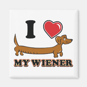 I-HEART-MY-WEINER MAGNET