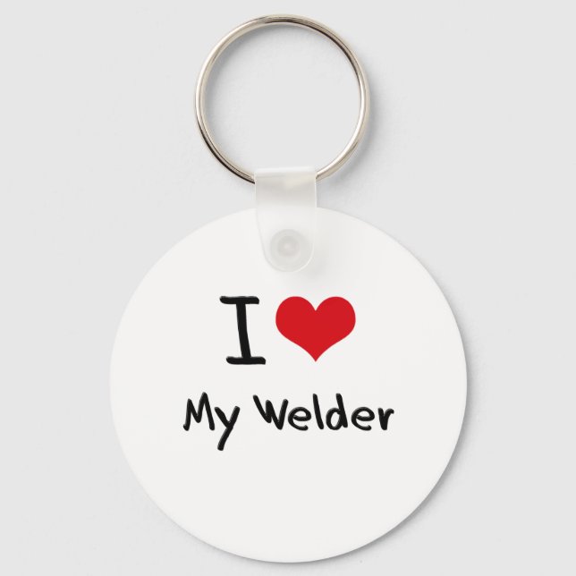 I heart My Welder Key Ring (Front)