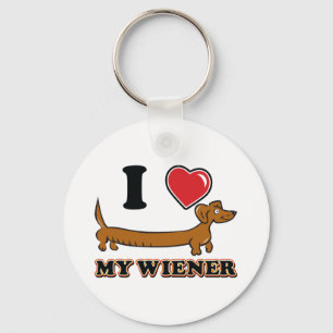 I Heart my Wiener Key Ring