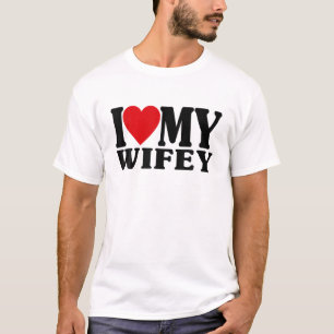 I Heart My Wifey, Love, Men Valentine's Day, Coupl T-Shirt