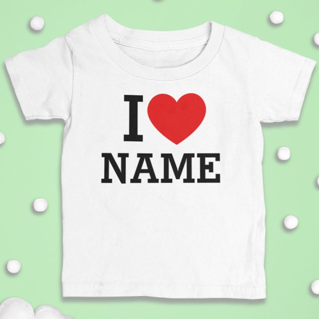 I Heart Name Baby T-Shirt (Creator Uploaded)