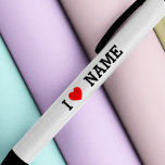 I Heart Name Black Ink Pen<br><div class="desc">Write your desired Name or Text on the name Section.</div>