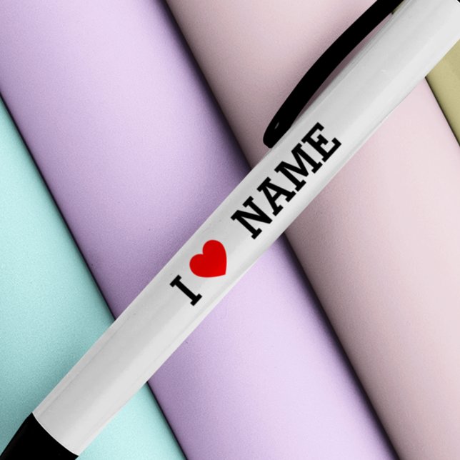 I Heart Name Black Ink Pen (Creator Uploaded)