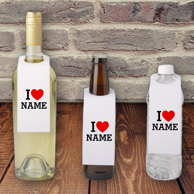 I Heart Name Bottle Tag (Creator Uploaded)