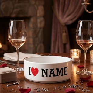 I Heart Name Bowl