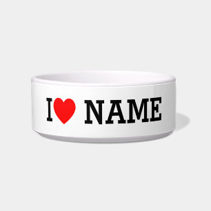I Heart Name Bowl