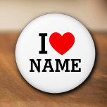 I Heart Name Ceramic Knob<br><div class="desc">Write your desired Name or Text on the name Section.</div>