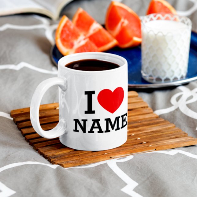 I Heart Name Coffee Mug (Creator Uploaded)