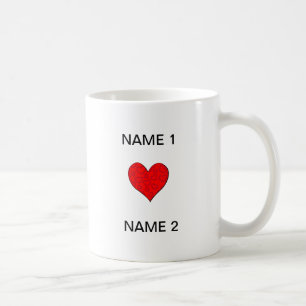 I Heart Name Coffee Mug