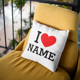 I Heart Name Cushion